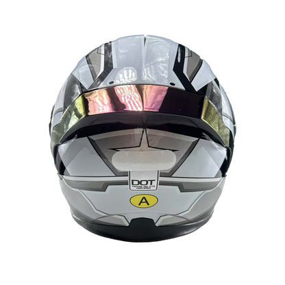 Silver with double visor women men flip up windshield can be used for motorcycle bicycle riding