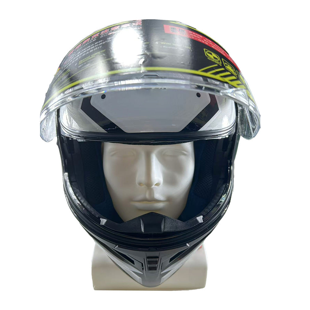 Silver with double visor women men flip up windshield can be used for motorcycle bicycle riding